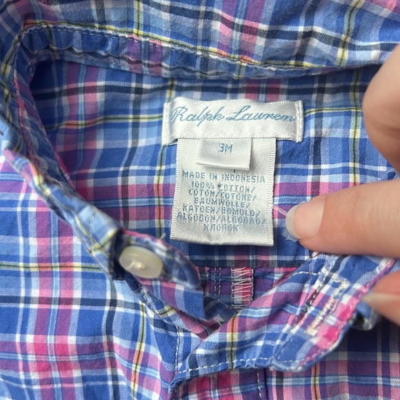 Ralph Lauren plaid shortall | 3 months - Picture 4 of 7